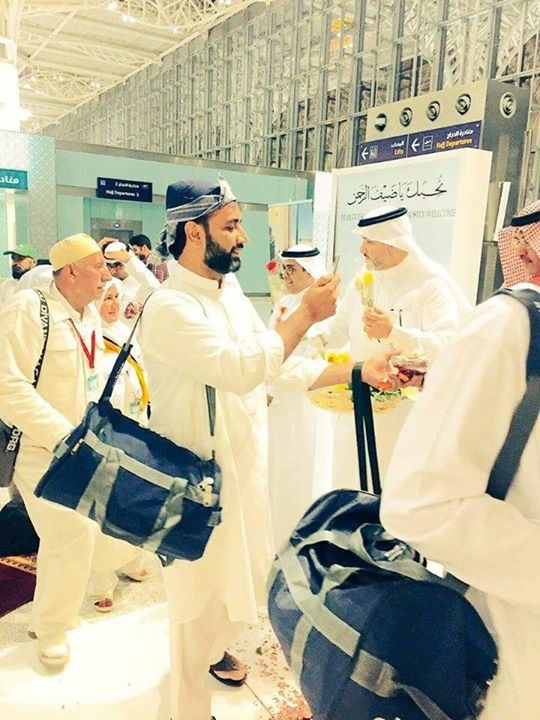 Saudi management were applying perfume to the men